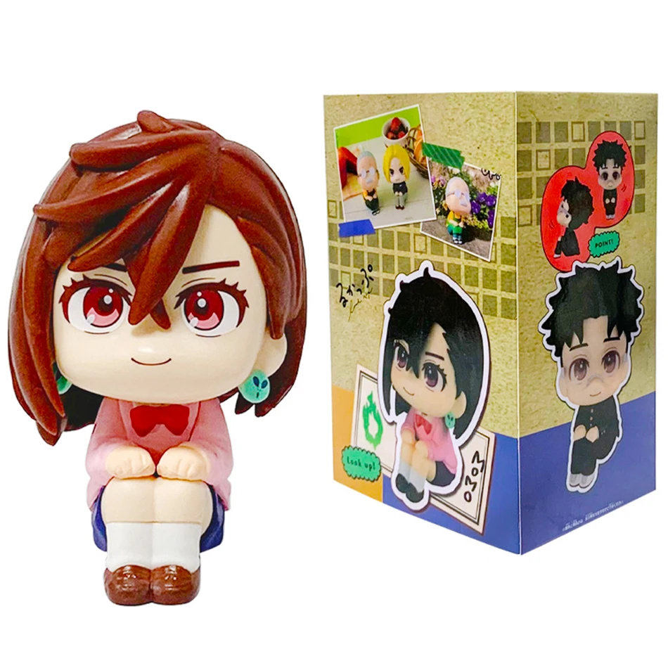 Nieuwe Big-Head Chibi Ayase Momo/Okarun - Romantische koppelset van Anime "Dandadan" |   Gelede figuurmodel, perfect cadeau