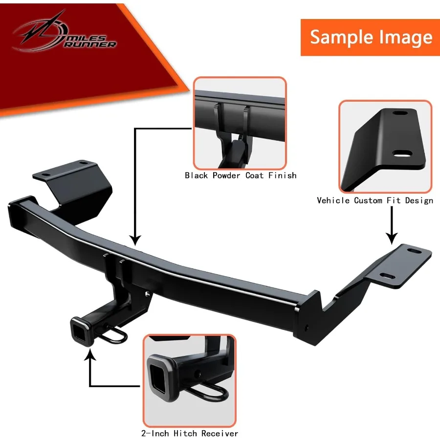 Miles Runner Class 1 Trailer Hitch 11 4 Receiver Kompatibel dengan Golf 2015-2021 dan GTI 2015-2024 11412