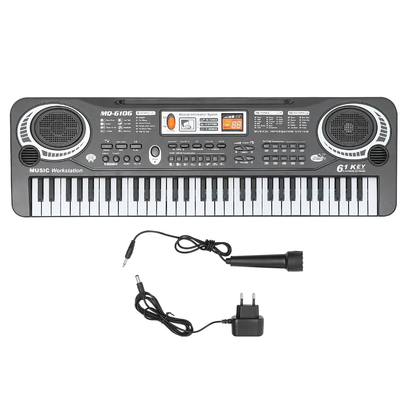 

1Set Plastic Electronic Keyboard Lightweight Durable Multi-Keys Design Music Learning Instrument Kids Piano Educational