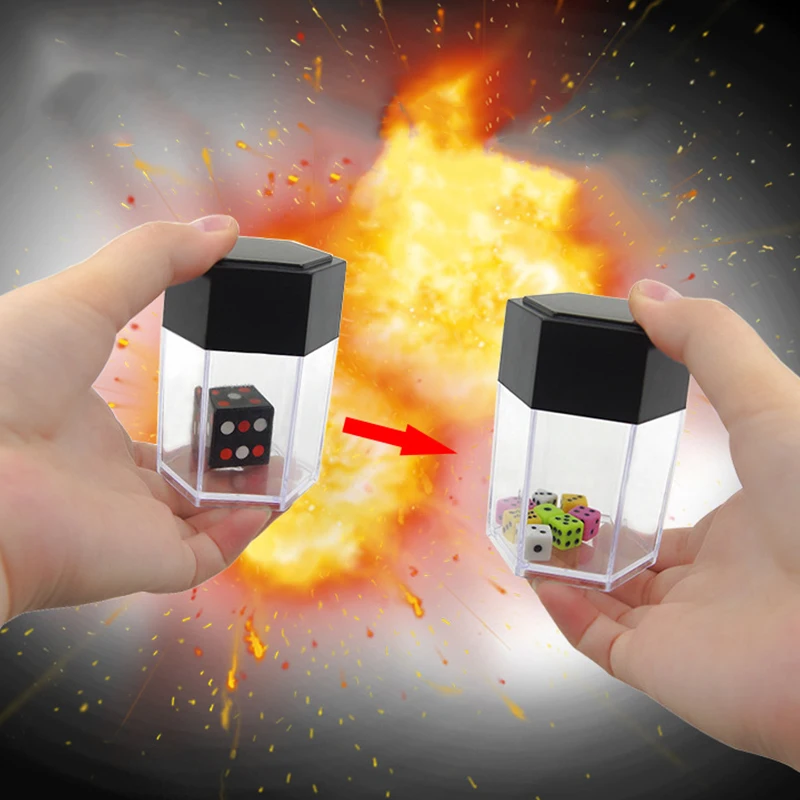 {YY30} Explode Explosion Dice Easy Magic Tricks For Kids Magic Prop Novelty Funny Toy