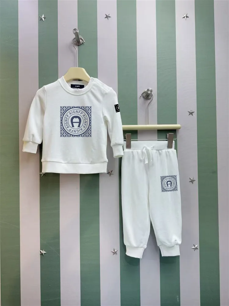 0-24 months Baby sweatshirt Sets winter Warm Toddler Boys sweater fashion Letter trousers Casual pullover Infant Outfits Fall