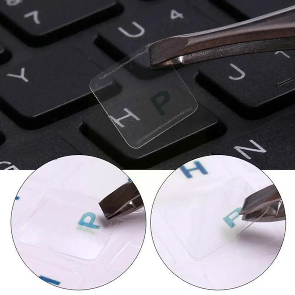 1PC Clear Russian Sticker Film Language Letter Keyboard Cover per Notebook Computer Pc protezione antipolvere accessori per Laptop A7Y0