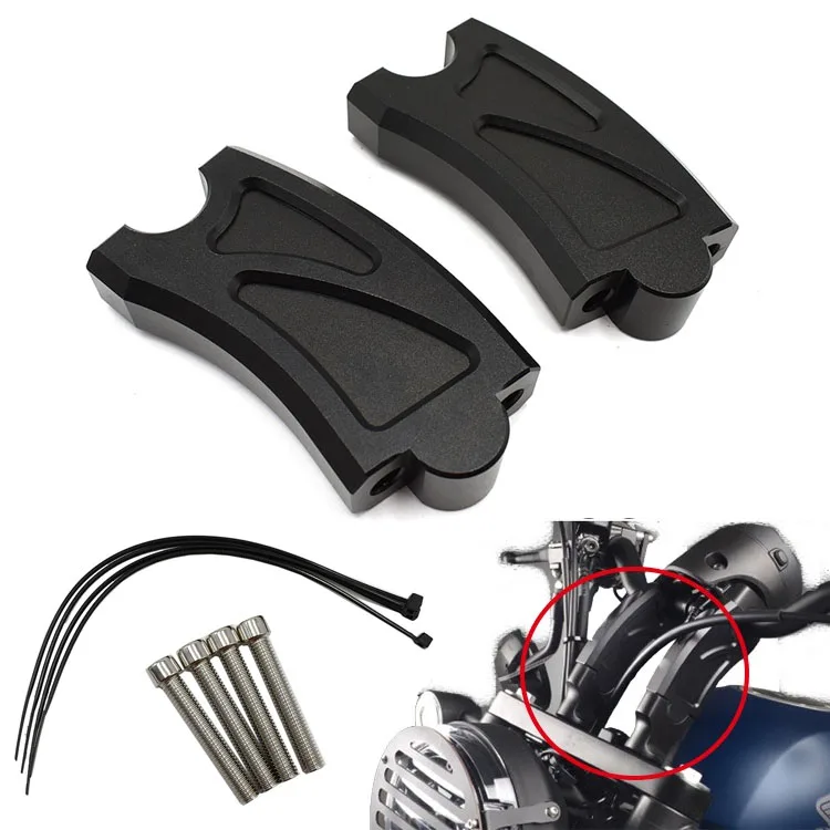 

Для CMX300 CMX500 на руль для Honda Rebel CMX CM300 500 2017-2024, комплект зажимов для крепления на руль мотоцикла, аксессуары с ЧПУ