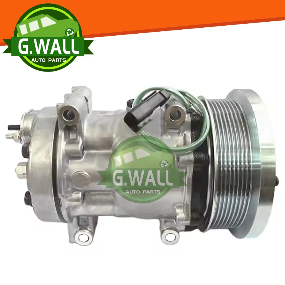 

New SD7H15 AC COMPRESSOR For EXCAVATOR TRUCK 1630872 3201291 3389100 4720559 WXTK221 2004301AM 20-04301-AM 24V