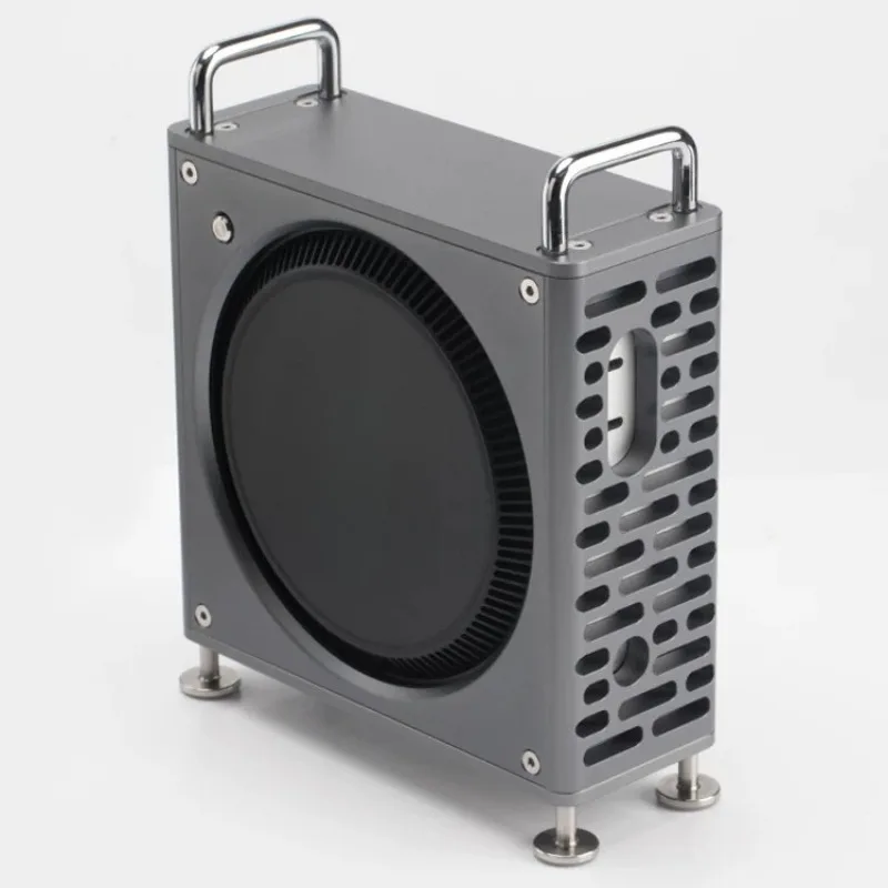 Aluminum Alloy Protective Case for Mac Mini M4 M4 Pro with Heat Dissipation Stand