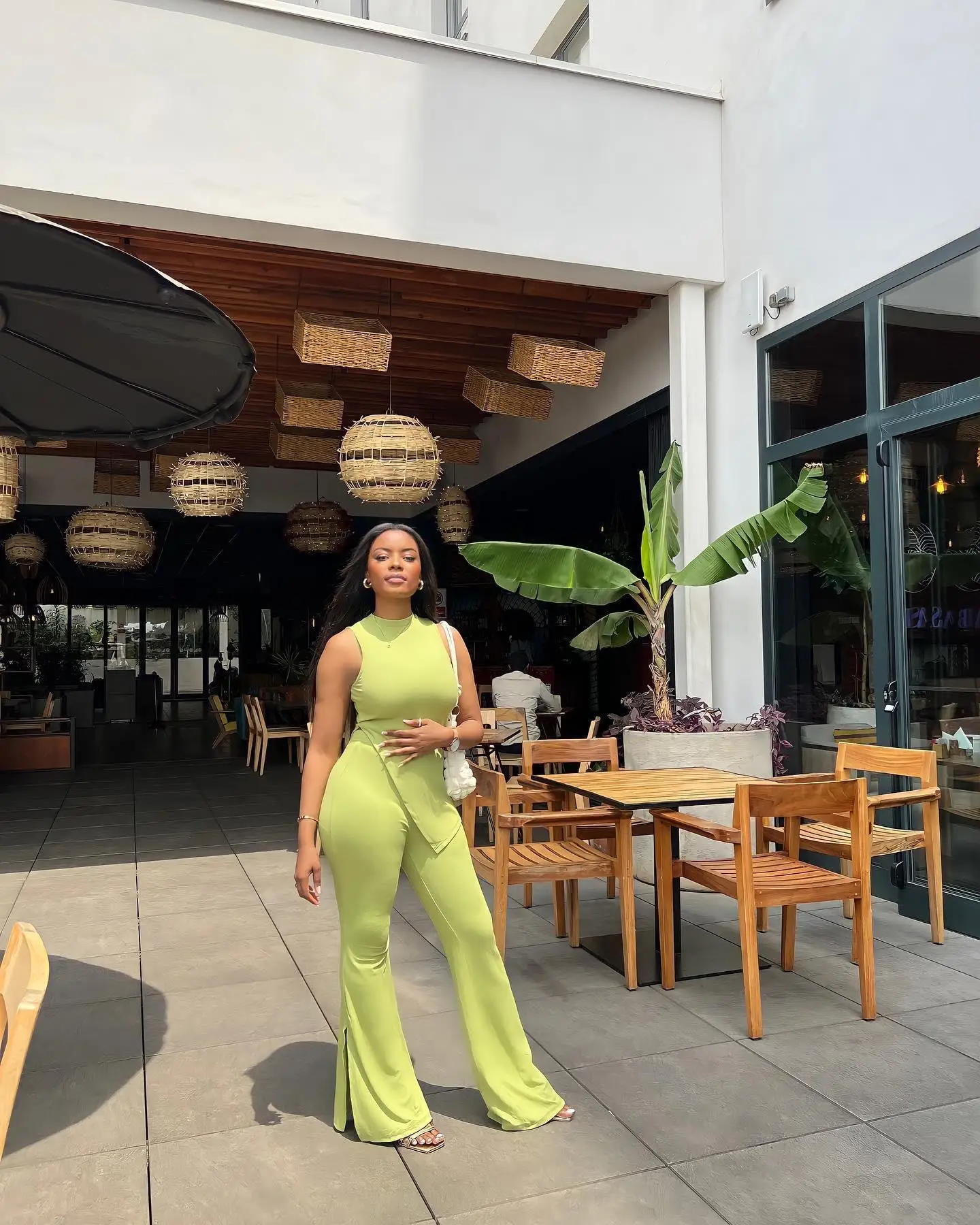 SKMY Y2k ropa mujer 2025 novedad de verano moda Color sólido Irregular sin mangas Tops y pantalones Casual 2 piezas conjuntos