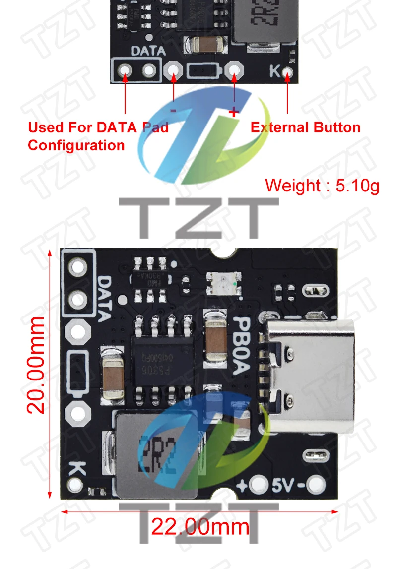Typ-C/Micro USB 5V 1A 2A-Boost-Converter Step-Up Power Module Mobile Power Bank zubehör Mit Schutz Led-anzeige – Detail 12