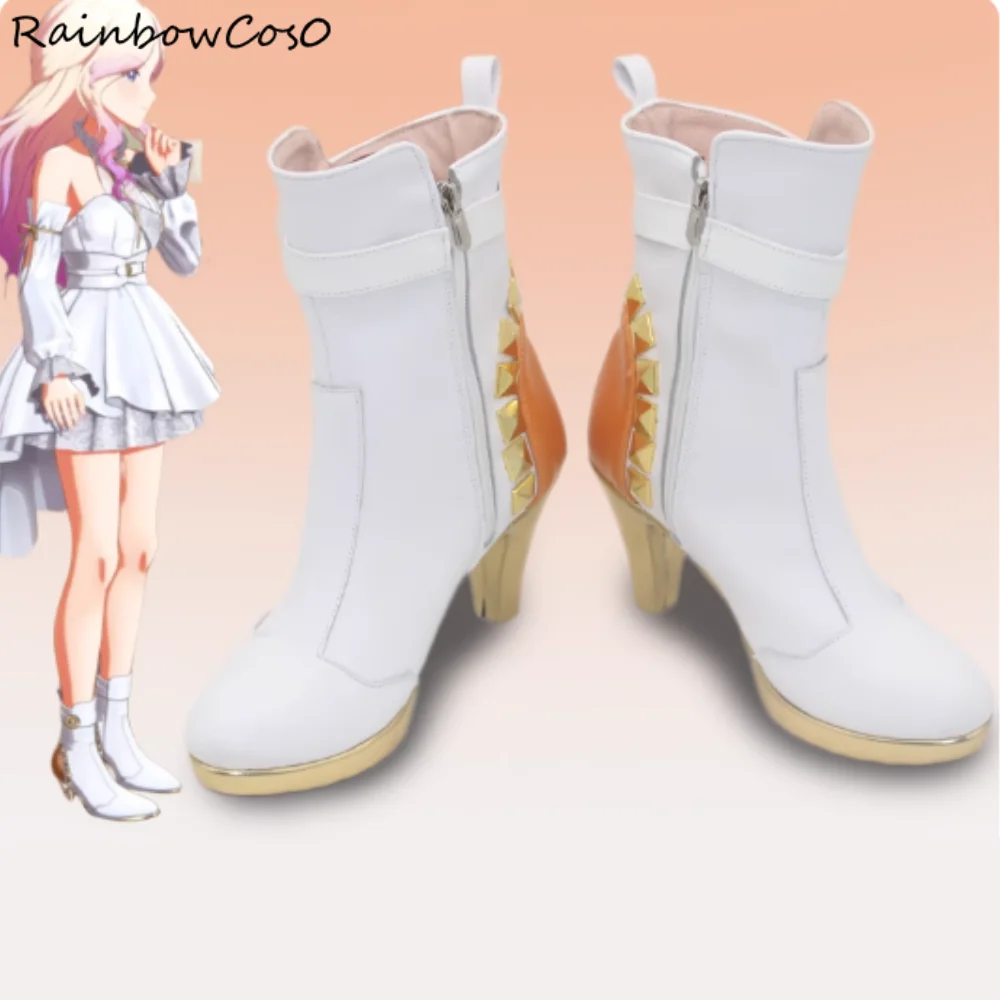 

Juo Sena Gakuen IDOLM@STER Обувь для косплея Сапоги Игра Аниме Вечеринка Хэллоуин RainbowCos0 W5048