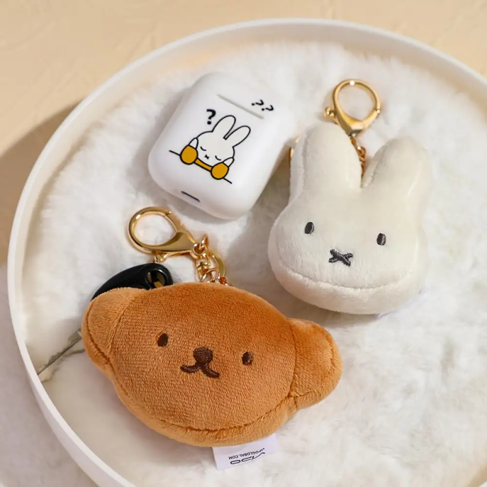Miffy chaveiros de pelúcia pingentes de alta qualidade estatuetas pingentes de brinquedo kawaii-os melhores presentes de aniversário para meninas pingente de mochila escolar