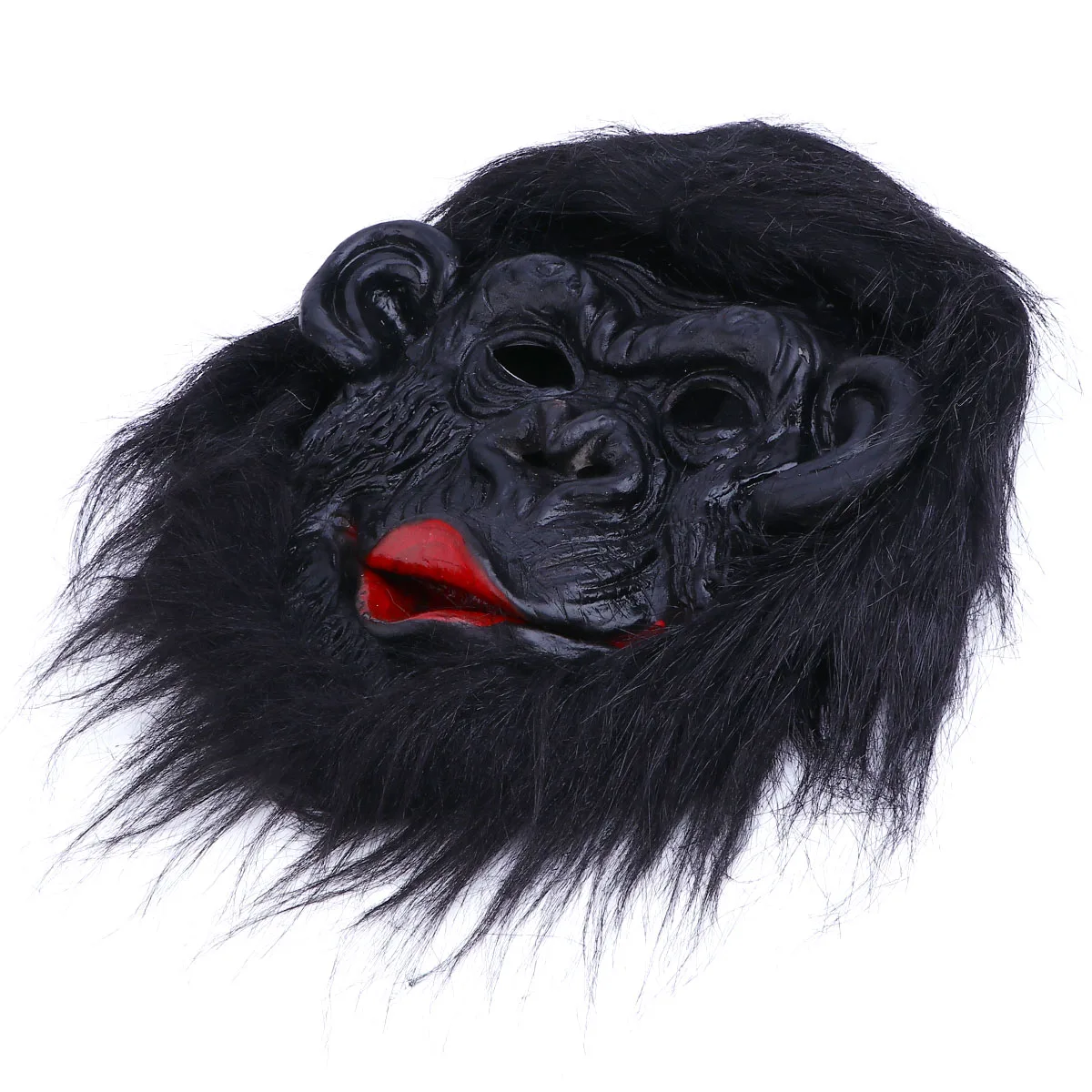 1pc Orangutan Head Mask Scary Halloween Monkey Decoration Comfortable Wear Creative Appearance Novelty Face Mask Cosplay Party
