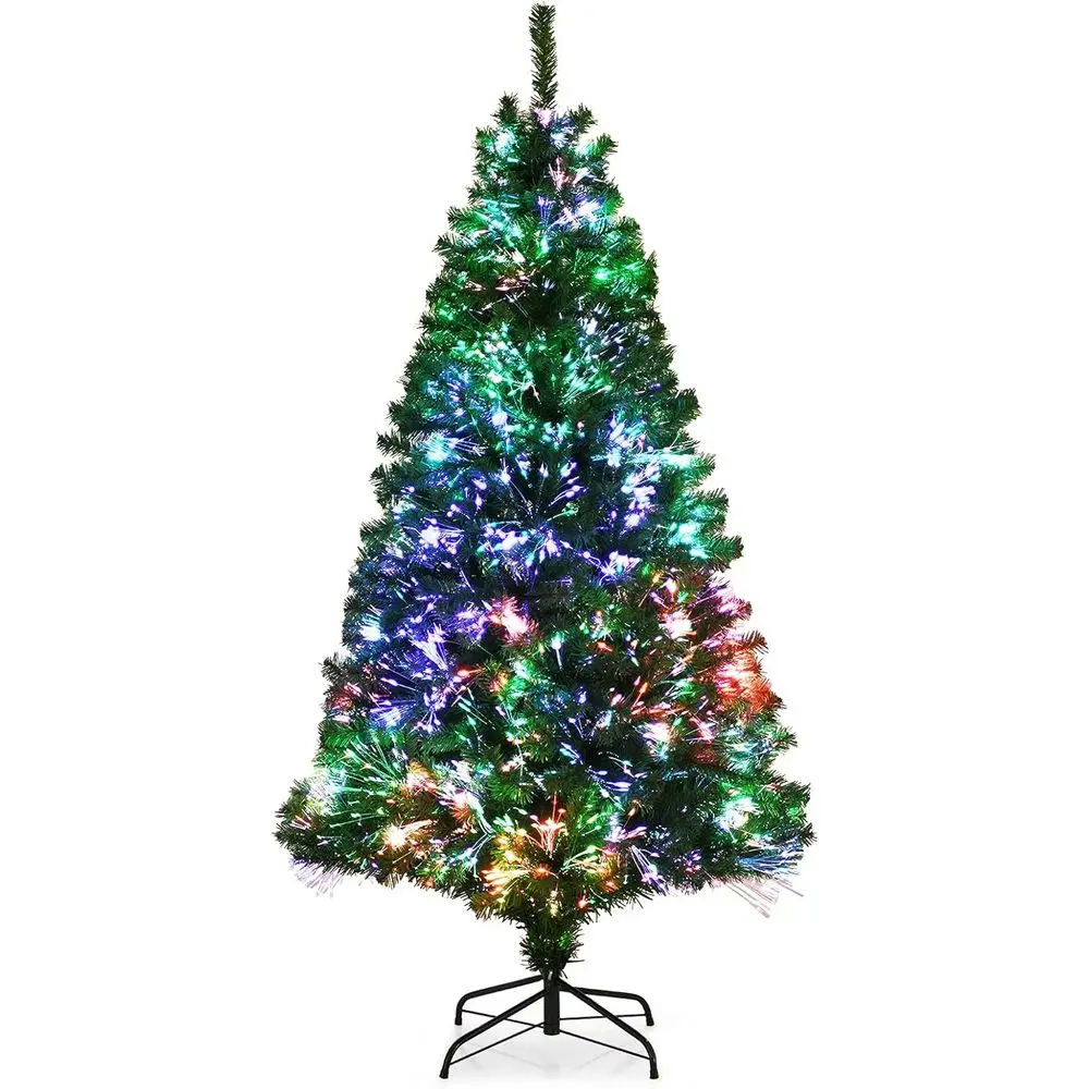 

6ft Pre-Lit Premium Spruce Christmas Tree with 617 Tips and Solid Metal Stand for Indoor Holiday Decor