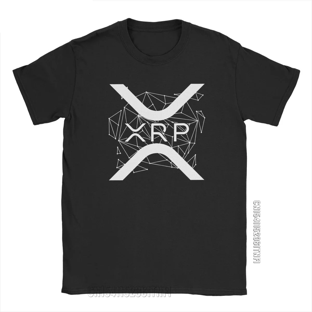 Men's T-Shirt Ripple XRP Cryptocurrency Vintage 100% Cotton Tees Classic Short Sleeve Crypto T Shirt Crewneck Clothing Gift Idea