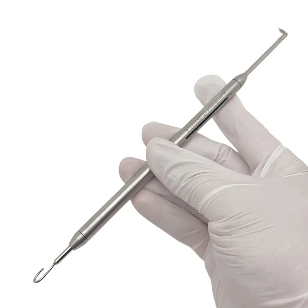 멸균 가능한 치과 교정용 다이나모미터 스트레스 텐션 미터, 탄성 밴드 교정기 구강 힘 측정 도구 세트