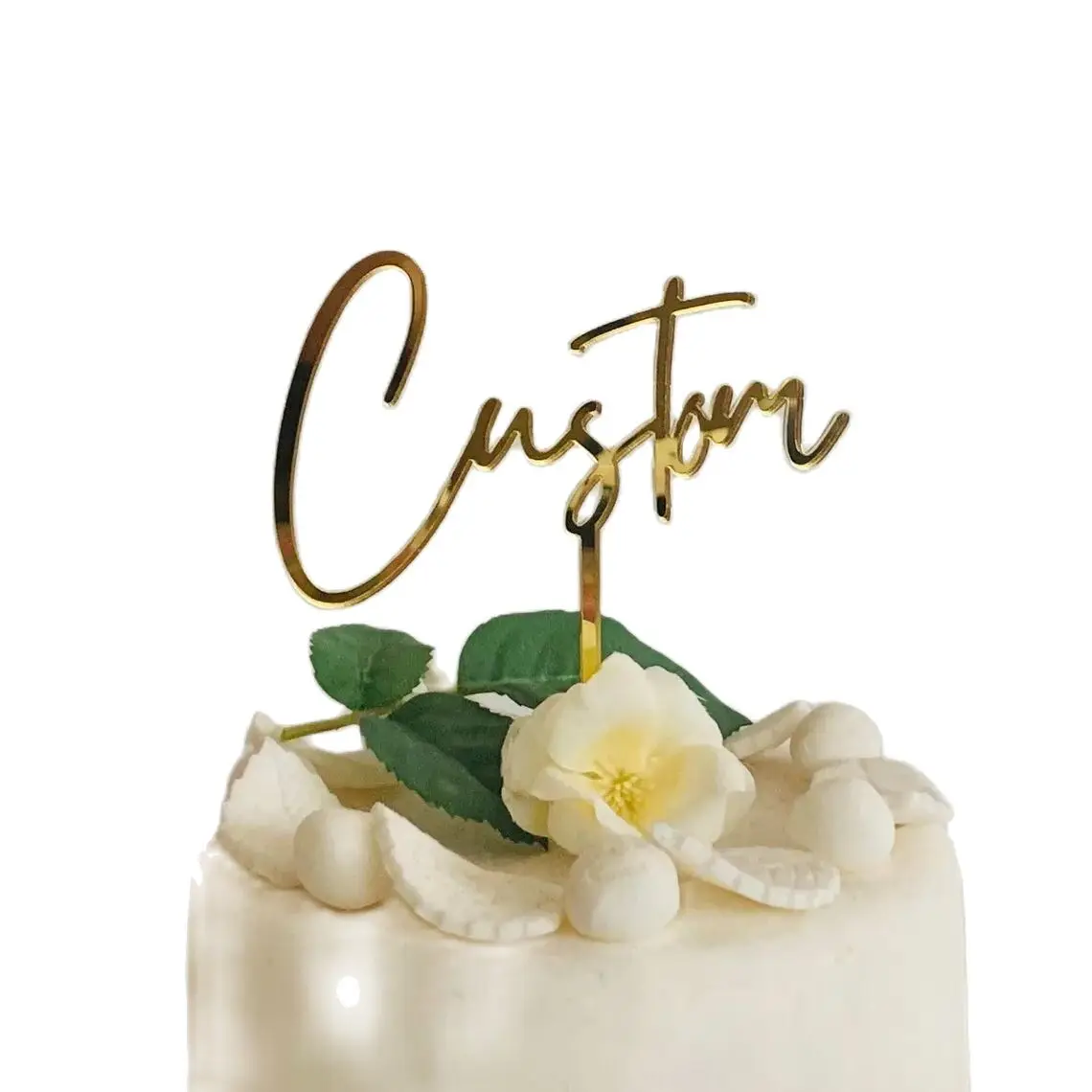 Personalized Name Cake Topper Custom Order Your Design Cupcake Wedding Birthday Event Baby Name Bridal Shower Calligraphy