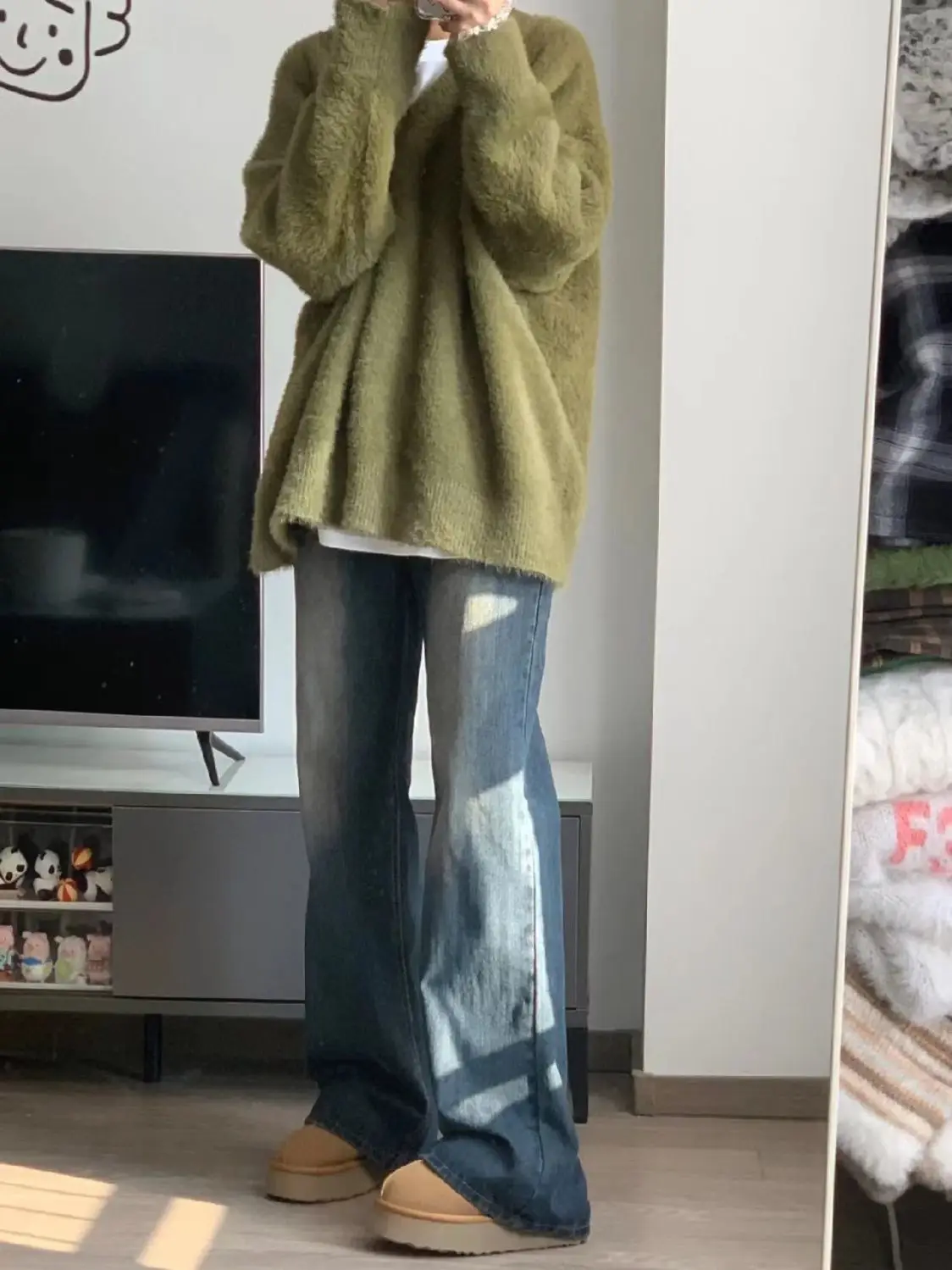 

Черные джинсы, женская одежда, Bootcut Y2K, модные джинсы в стиле Харадзюку, винтажный стиль, ретро, женские, с широкими штанинами, повседневные, свободные, с высокой талией