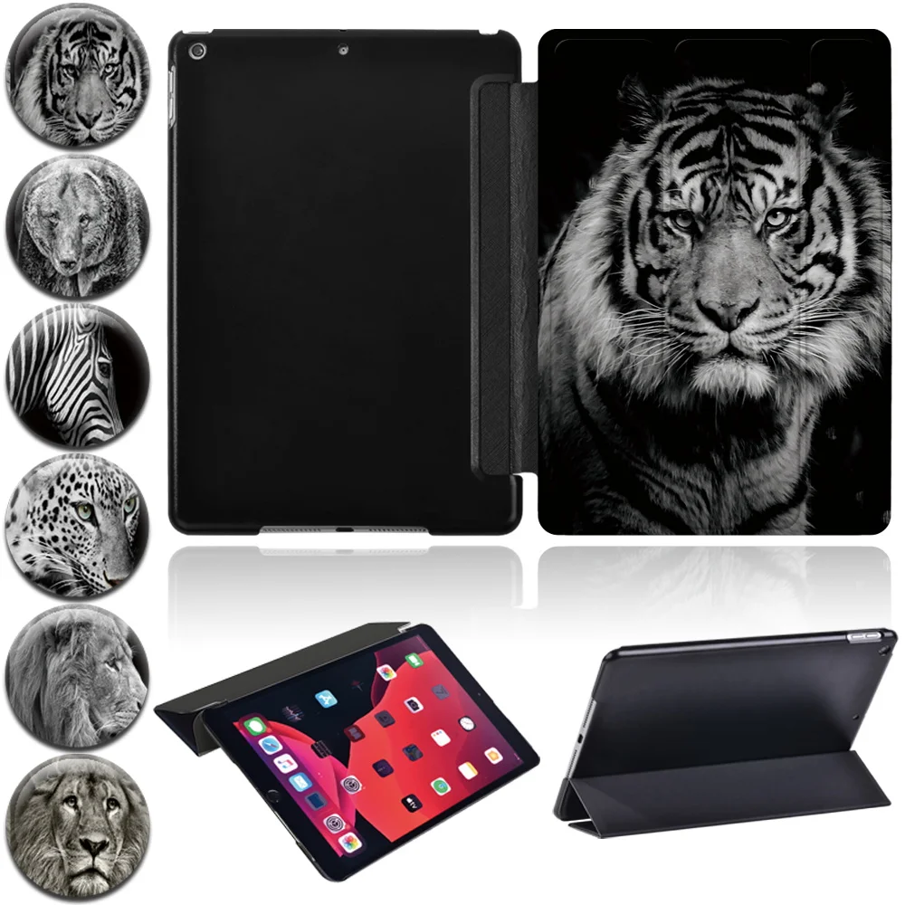 For IPad Air 4 2020 IPad 10.2 7th 8th 5th 6th Gen/Pro 11 2020 2021/Mini 1 2 3 4 5/Air 1 2 9.7 Three-Fold Stand Tablet Cover Case