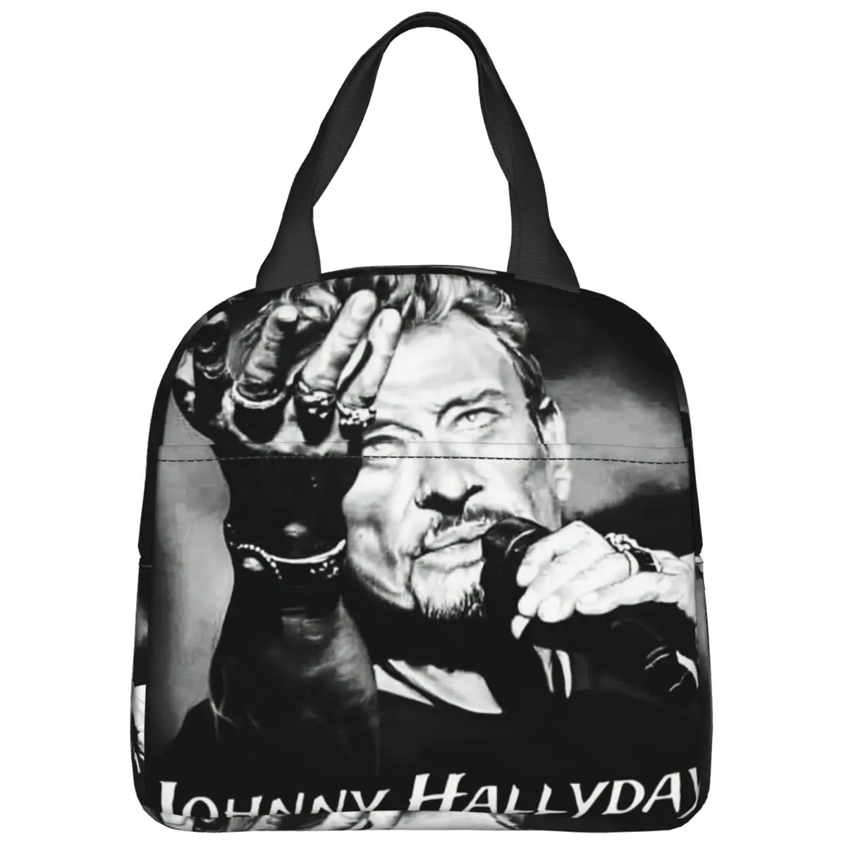 

Johnny Hallyday сумка для обеда для женщин на заказ ланч-бокс ретро школьная сумка-холодильник портативная водонепроницаемая термосумка-тоут