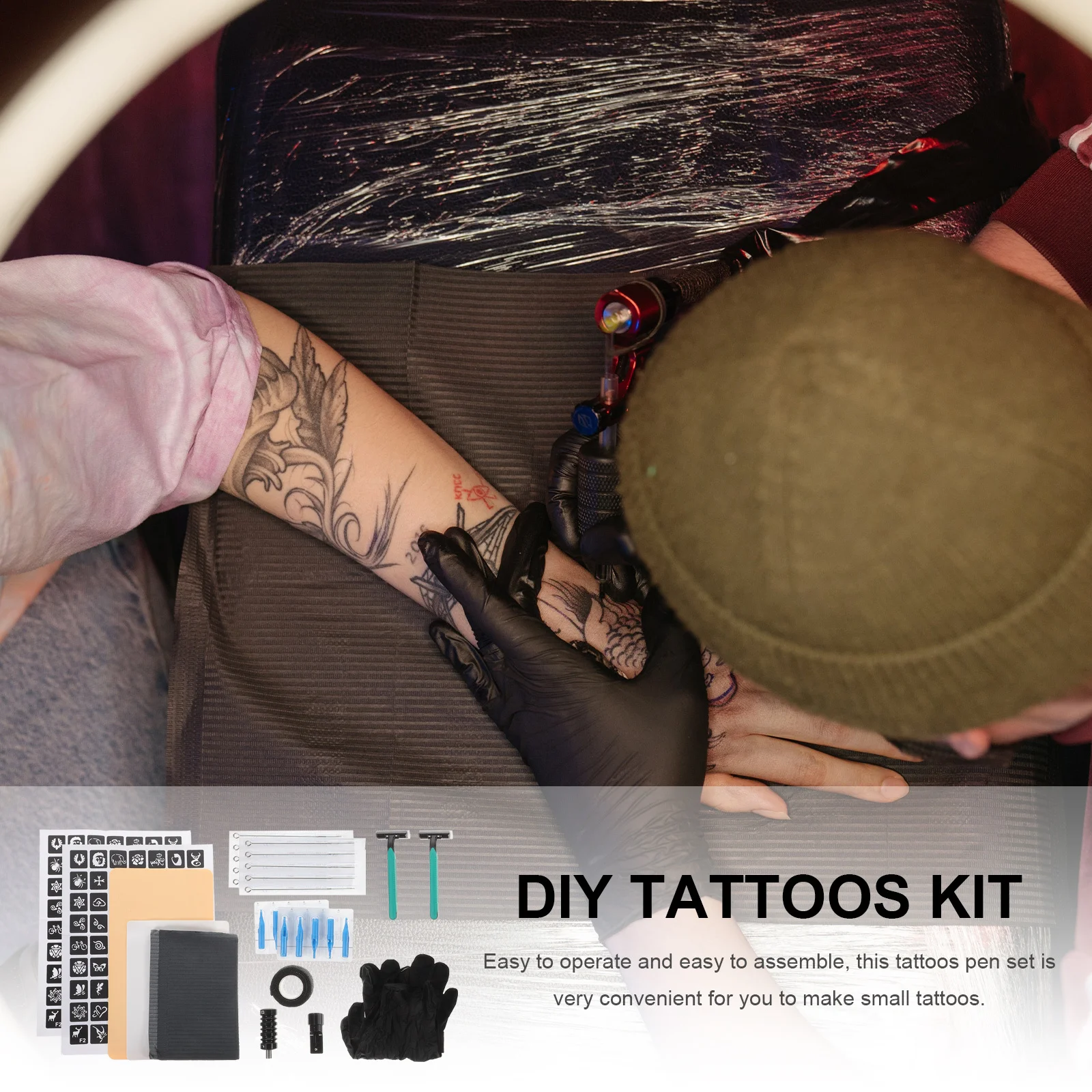 

Starter Tattoos Kit Multi-Functional Pen Rack Easy to Operate and Assemble Perfect Gift for Friends Learning Tattoos