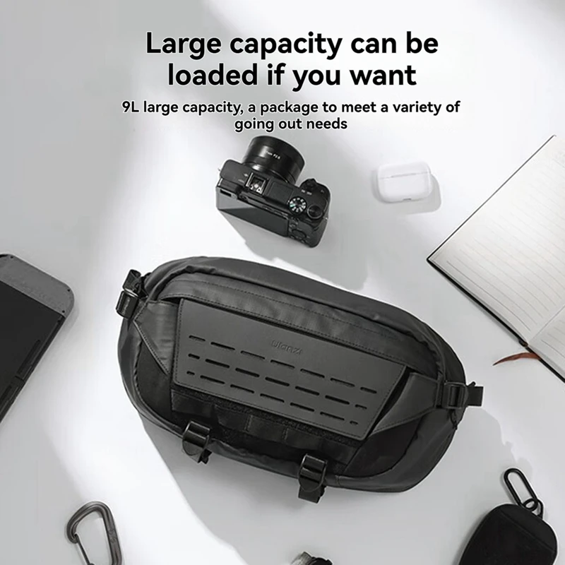 Ulanzi AB02 TAI Outdoor Sling Bag Body Cross Bag Chest Bag Travel Bag For Smartphone Mirrorless Camera Fill Light