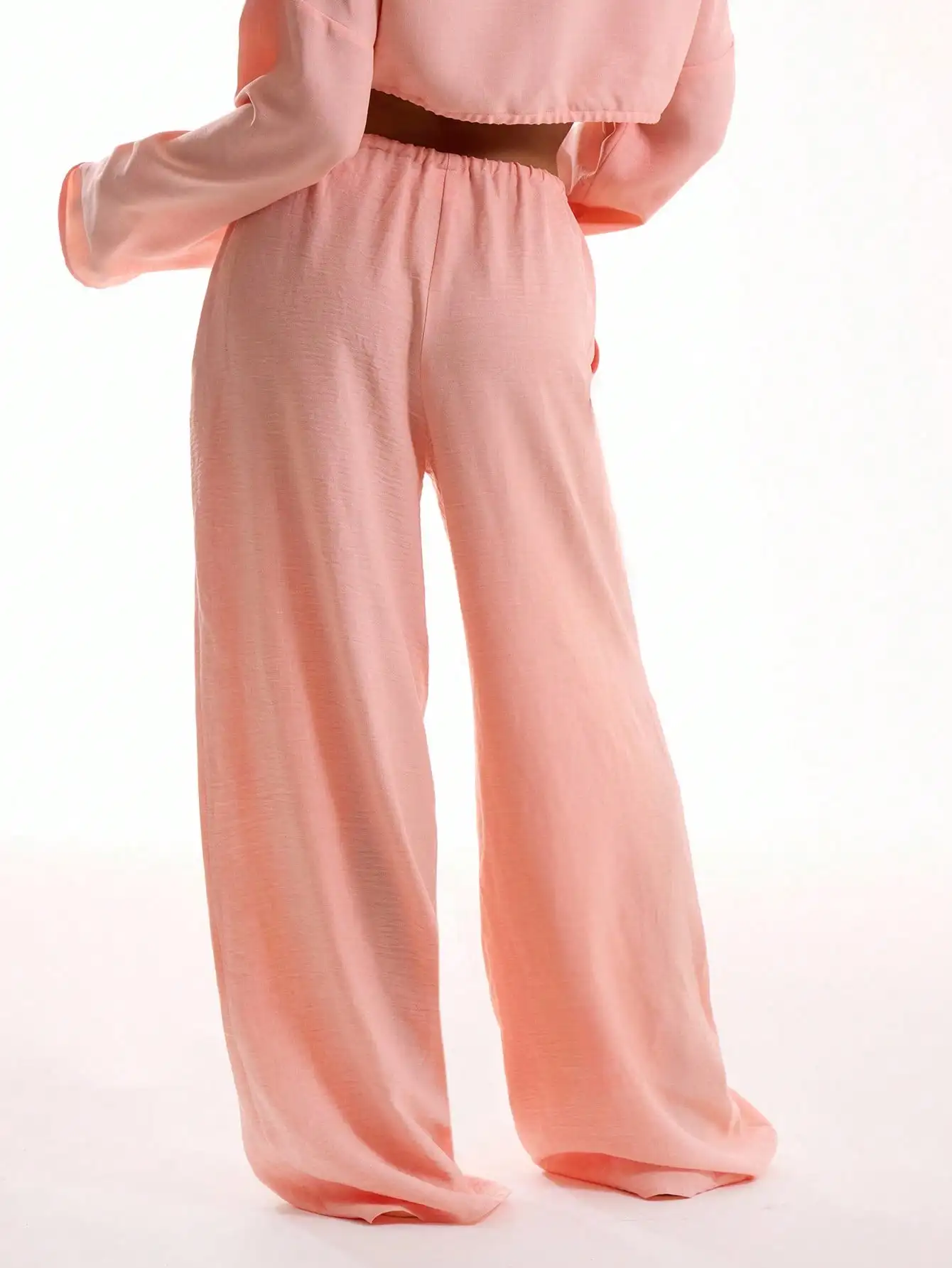 

Soft Linen Texture Tie Front High Waist Casual Pants Elegant Boho White Trousers Lightweight Breathable For Summer Beach Airport Spring Vacation Daily Outdoor Travel Matching Various Tops Holiday Outfit
