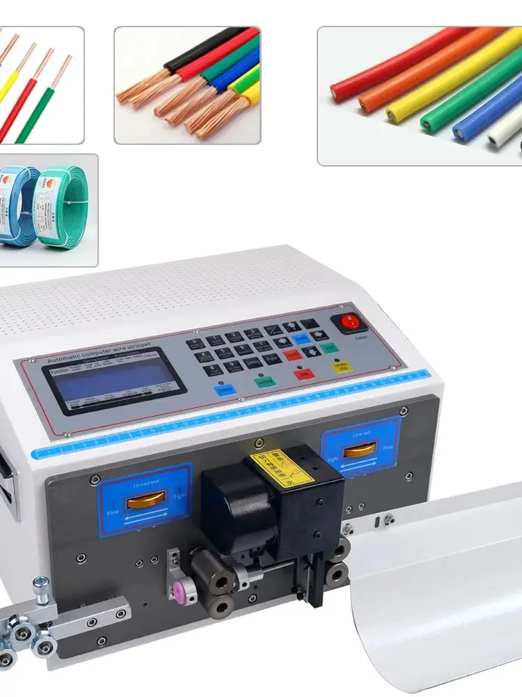 SWT-508C Computer Automatic Wire Stripping Machine Cutting Cable Crimping and Peeling From 0.1 To 6mm2 Cutting Length 1-9999 mm