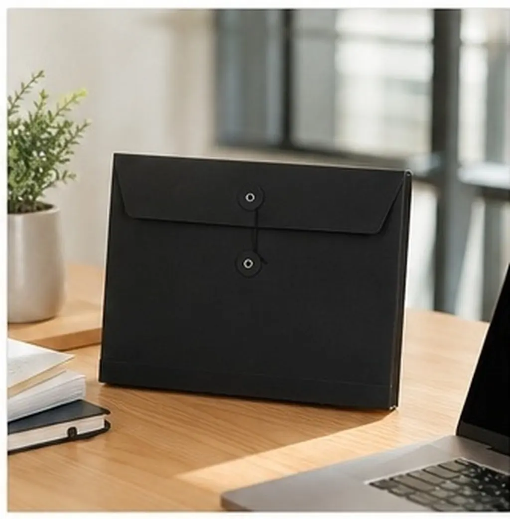 5Pcs Reinforced File Pocket Bags Large Document Organizers for School Office Business Paperwork A4 Files Receipts Bills Portable