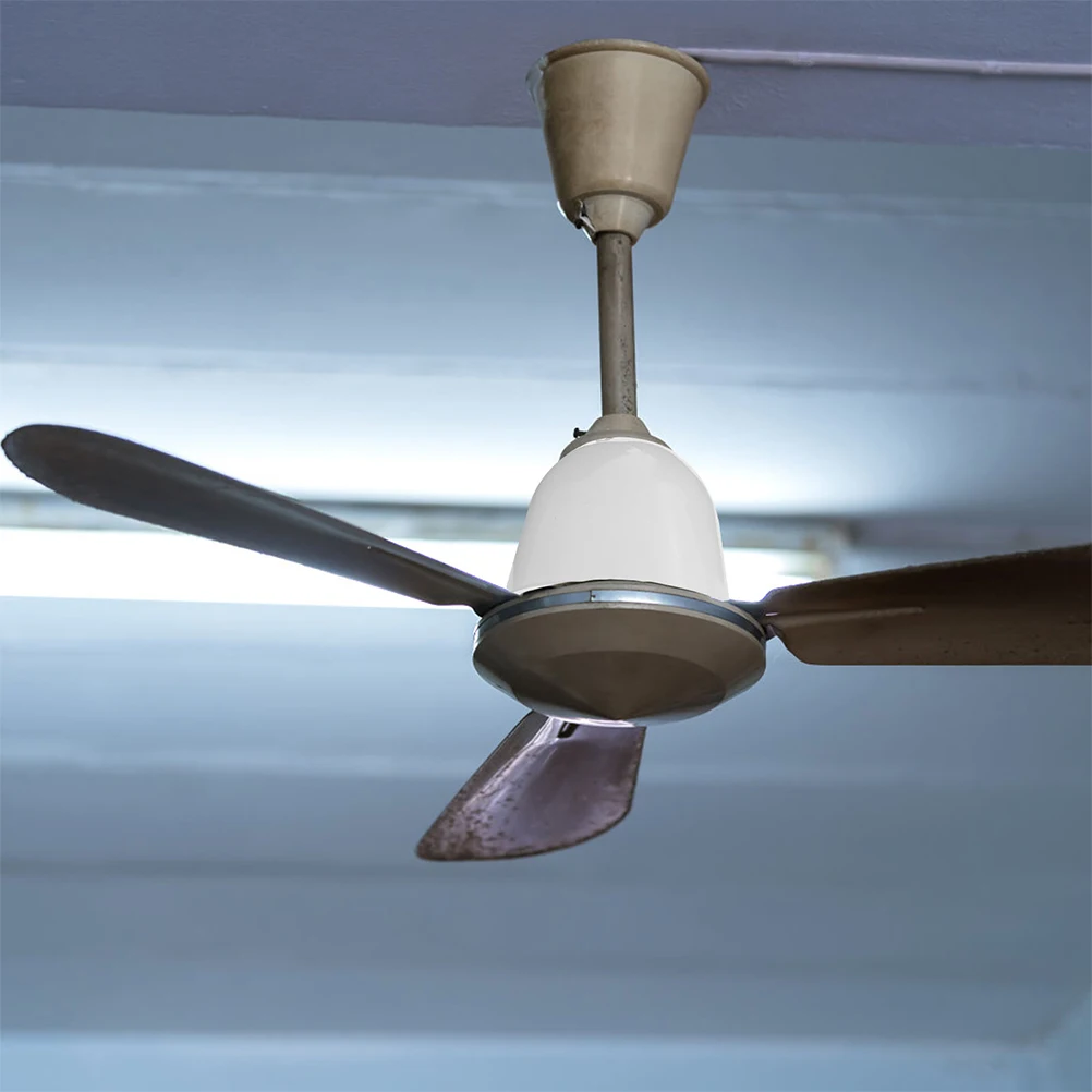 2 قطعة طقم مظلة سفلي للسقف البلاستيكي غطاء مقاوم للغبار لأجزاء الضوء المعلقة ملحقات المروحة مستلزمات مروحة السقف #1