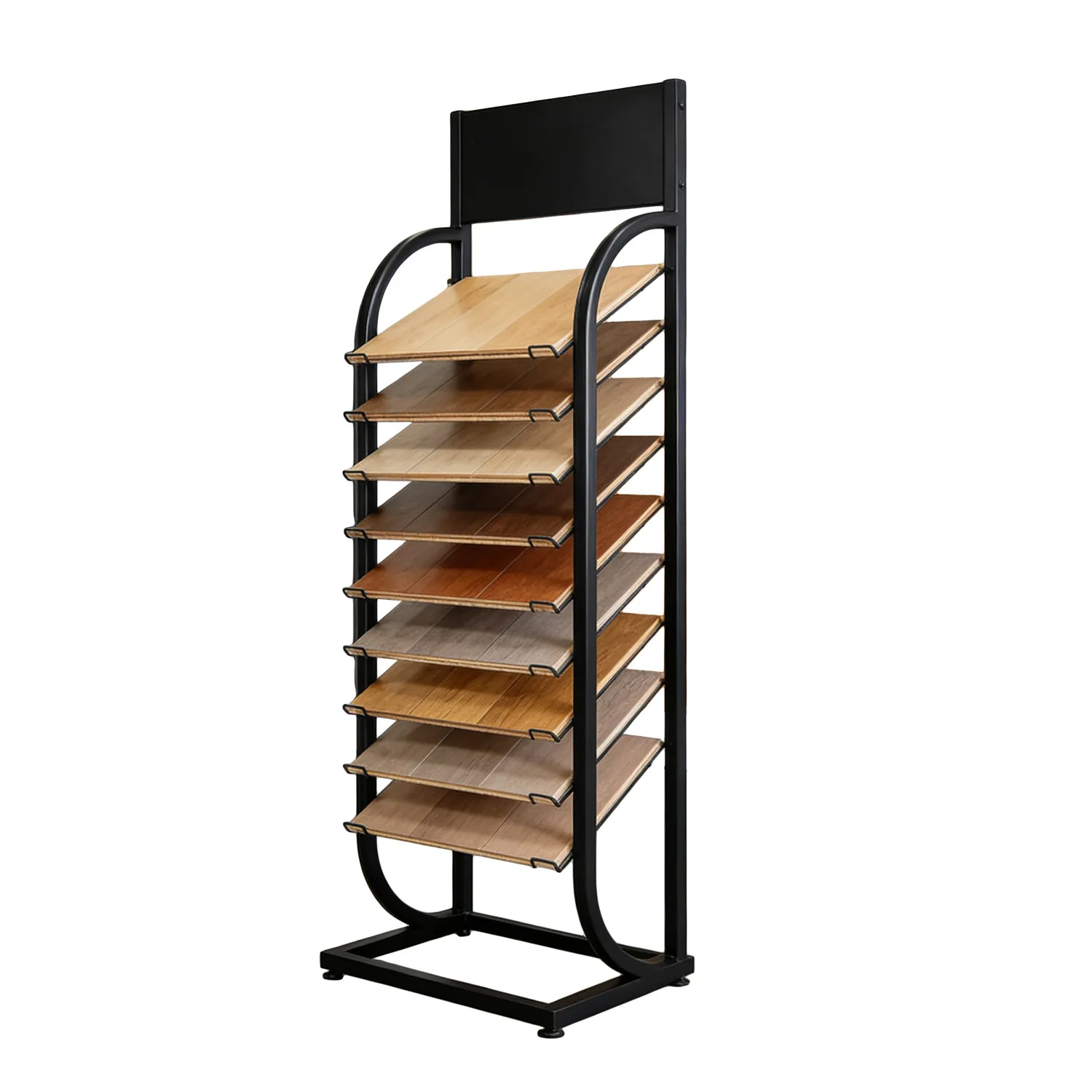 Wood floor swatch integrated ceiling sample rack tile rack ceramic stone display rack clothing cabinet door panel swatch display