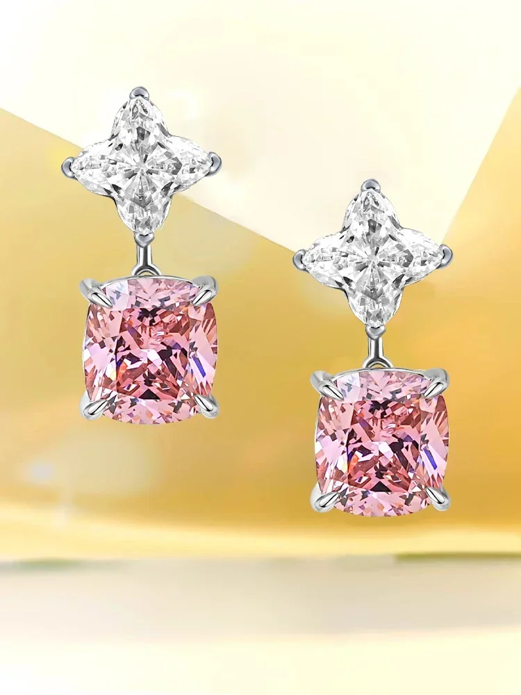 

S925 sterling silver light luxury earrings, fashionable and versatile, niche design, elegant and high-end wedding jewelry