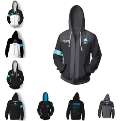 Sweat à capuche Detroit Become Human Anime Cosplay Costume pour hommes et femmes, veste, haut