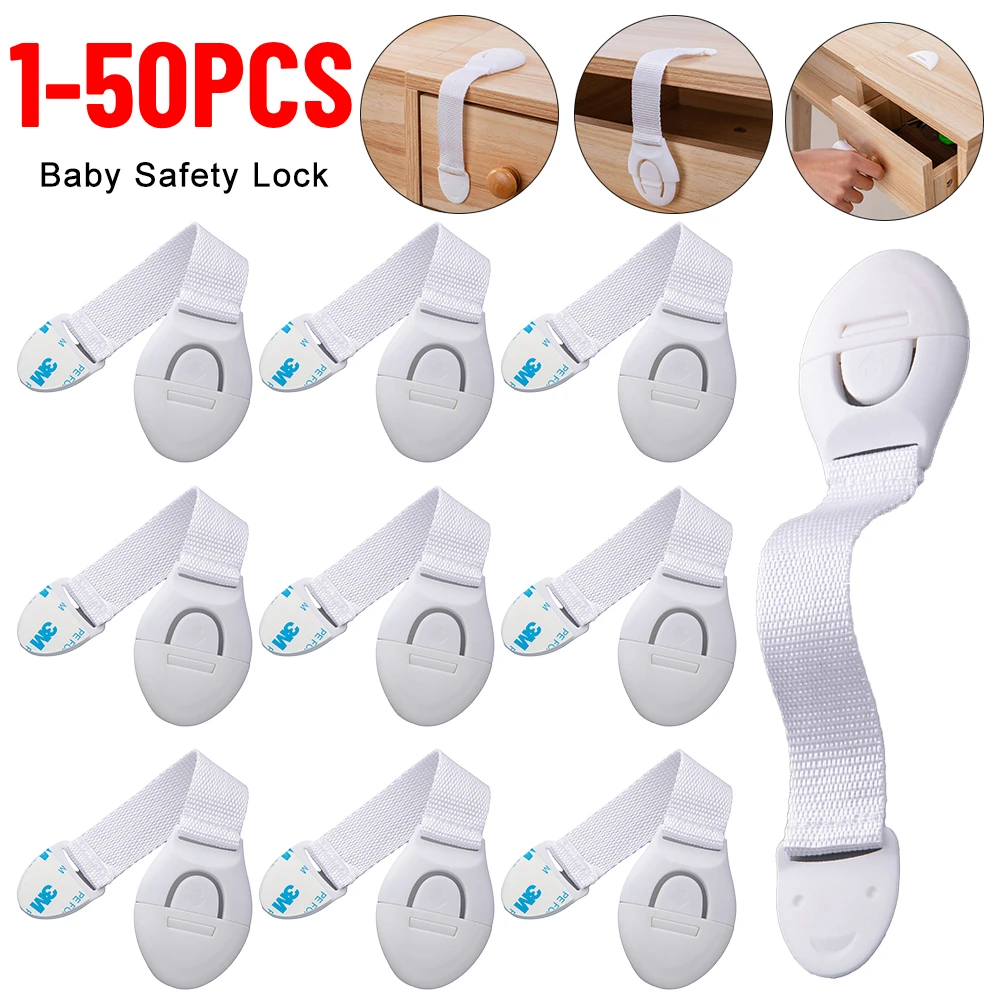 

1-50 шт., Детские замки для шкафов и ящиков, туалета, холодильника Клейкие прокладки. Не требуется установка