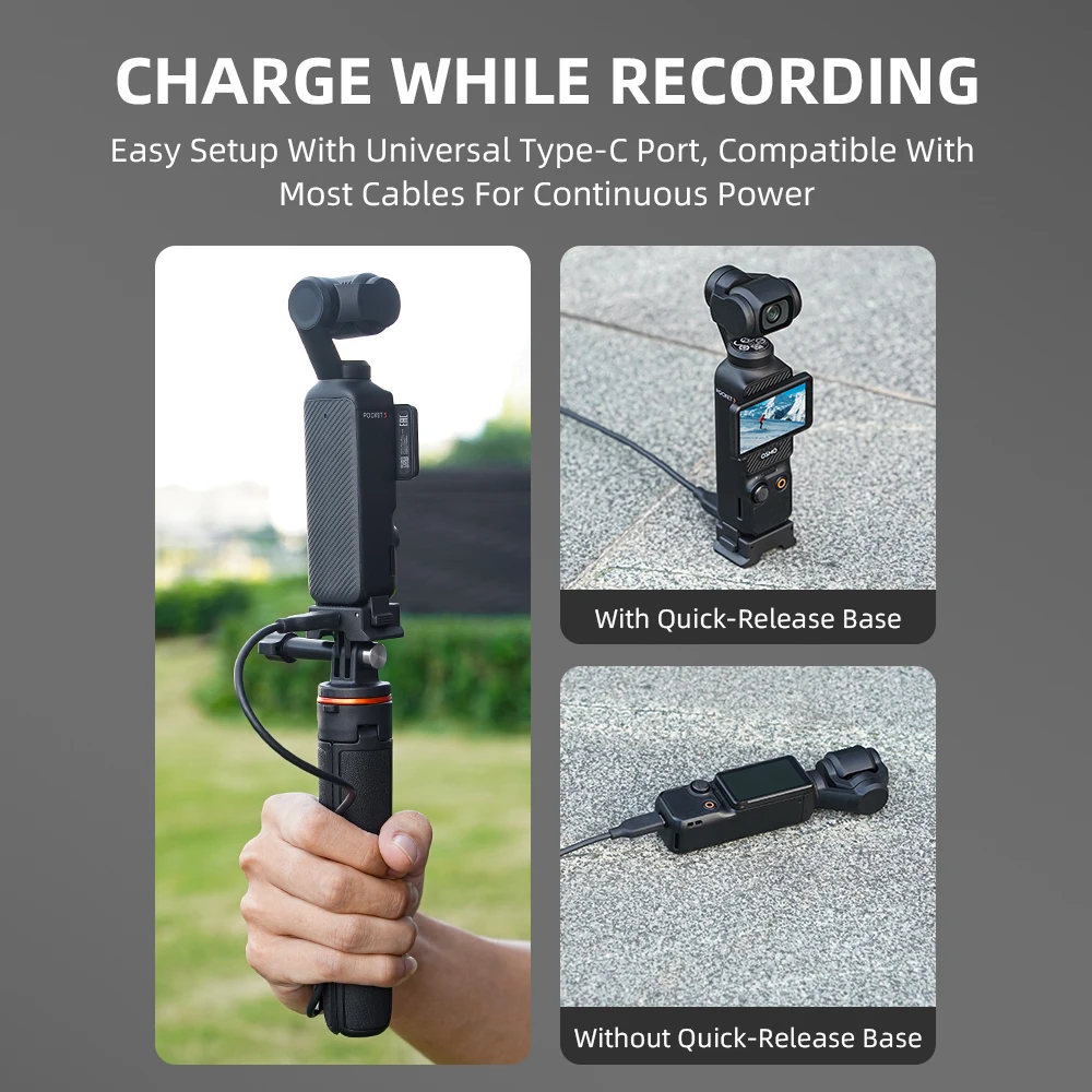 Schnellverschluss-Ladestation für DJI OSMO Pocket 3/4/4P Aufrechte Multifunktions-Halterung Desktop-Basis Kamera-Zubehör