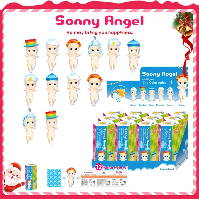 Blind Box Sonny Angel Weather Series Decorative Toy Anime Figures Phone Cute Ornaments Children Birthday Christmas Gift