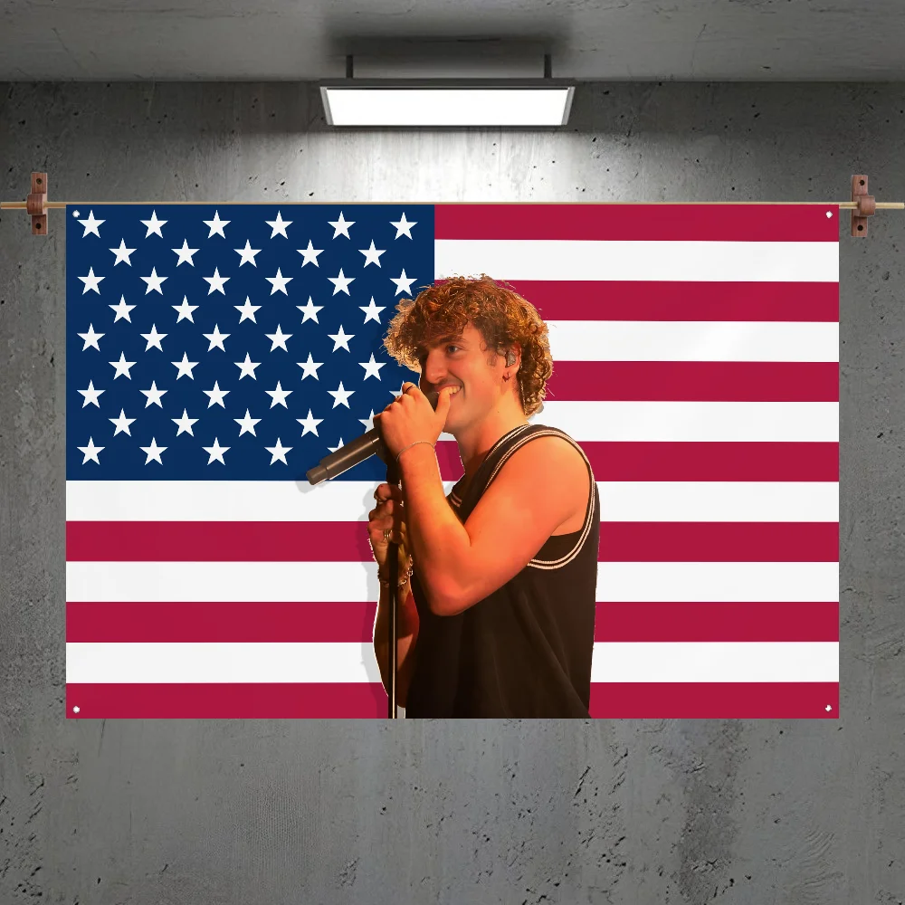 B-Benson B-Boone América Bandeira Sala Quarto Casa e Exterior Pendurado na Parede Concerto Impresso Fundo Decoração Art Banner