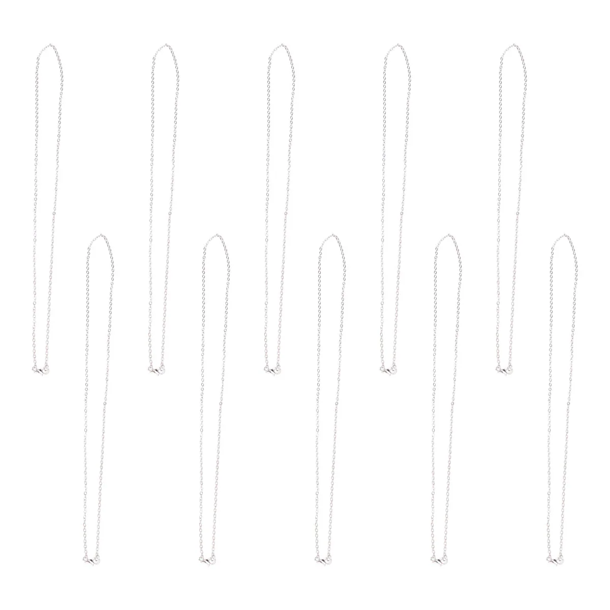 

10Pcs Cross Chain Necklace Simple Elegant Jewelry Gift for Women Delicate Neck Accessories Suitable for Wedding Birthday Party