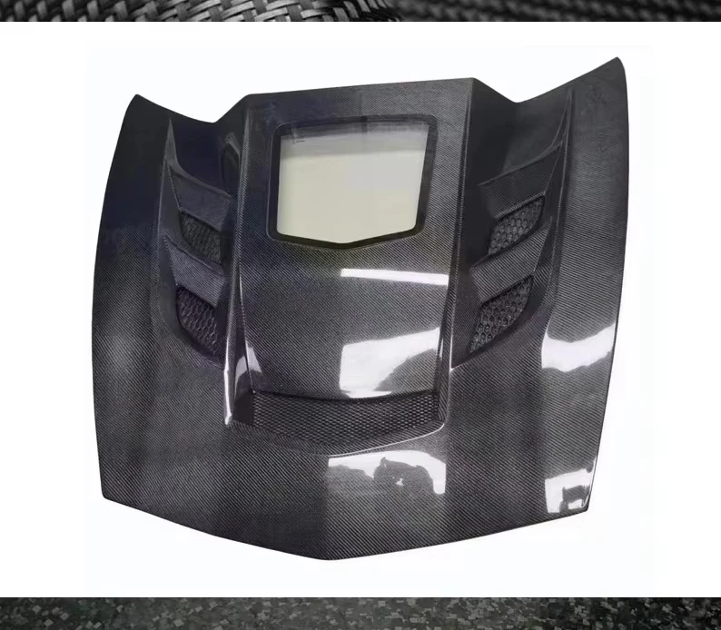 

Corvette C7 Body Parts Wet Carbon Fiber Hood Cover Forge Carbon Fiber Accessory