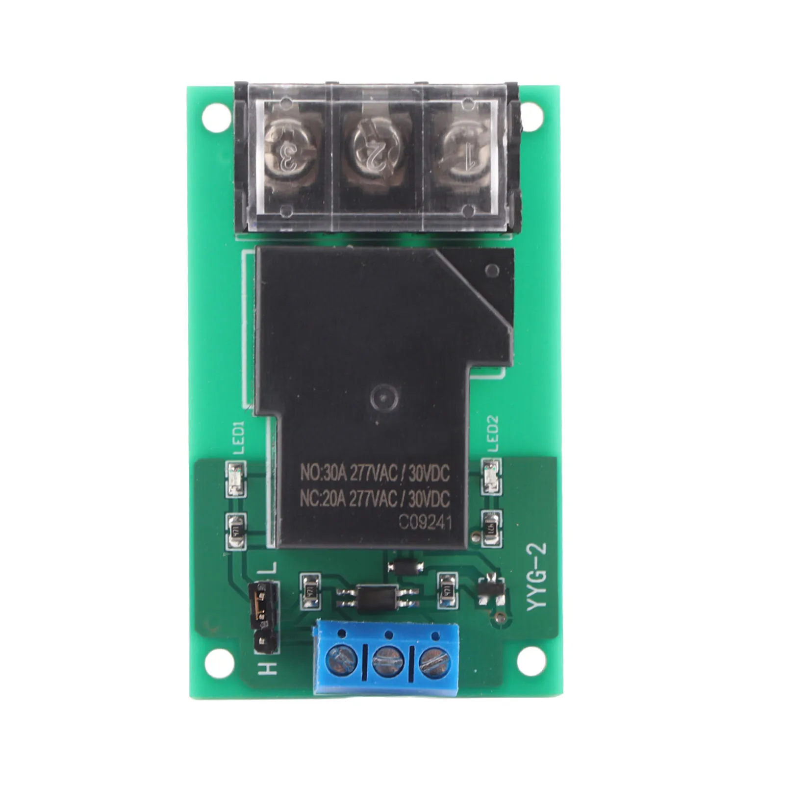30a YYG-2 Dc 5V/12V/24V Relaismodule Hoog Vermogen In Één Richting Hoog/Laag Niveau Trigger Optocoupler Isolatie Relaismodule