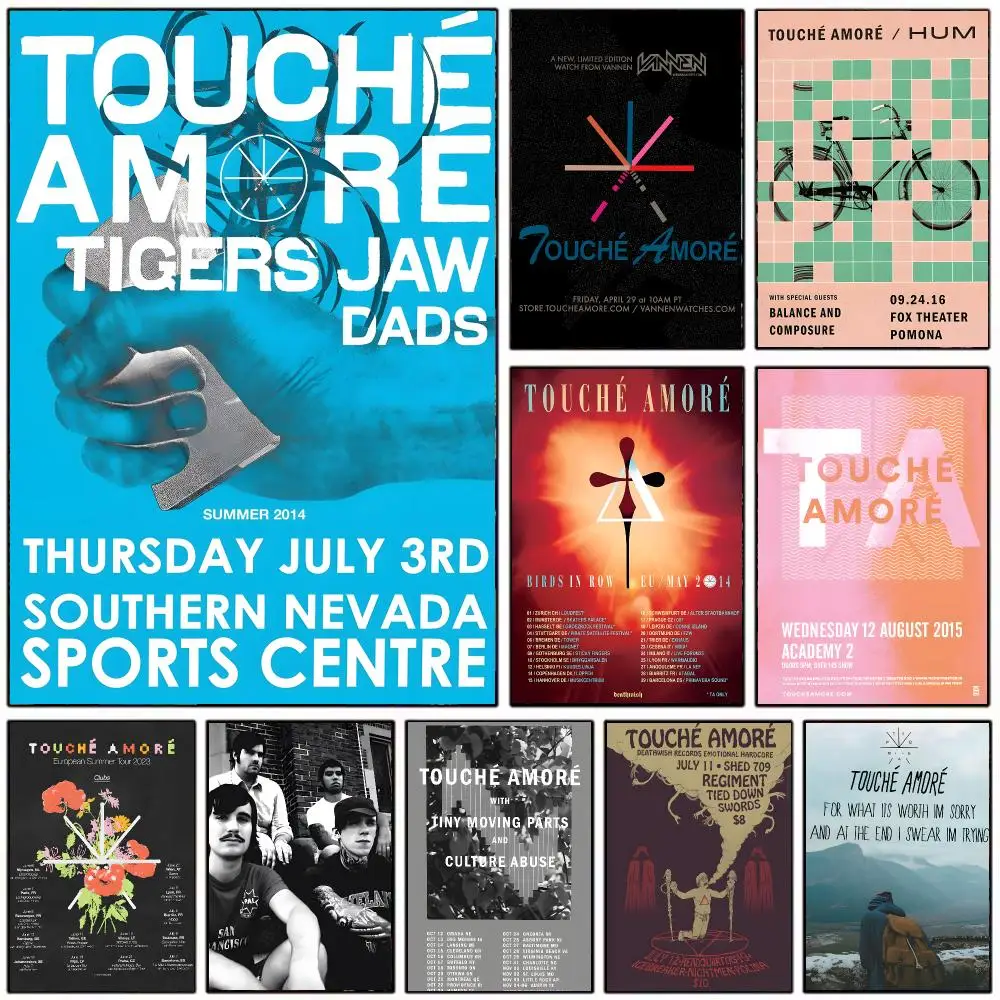 Emotional Rock Band T-Touche Amore Poster Wall Art Print Decorative Mural Home Decor Gift Unframed