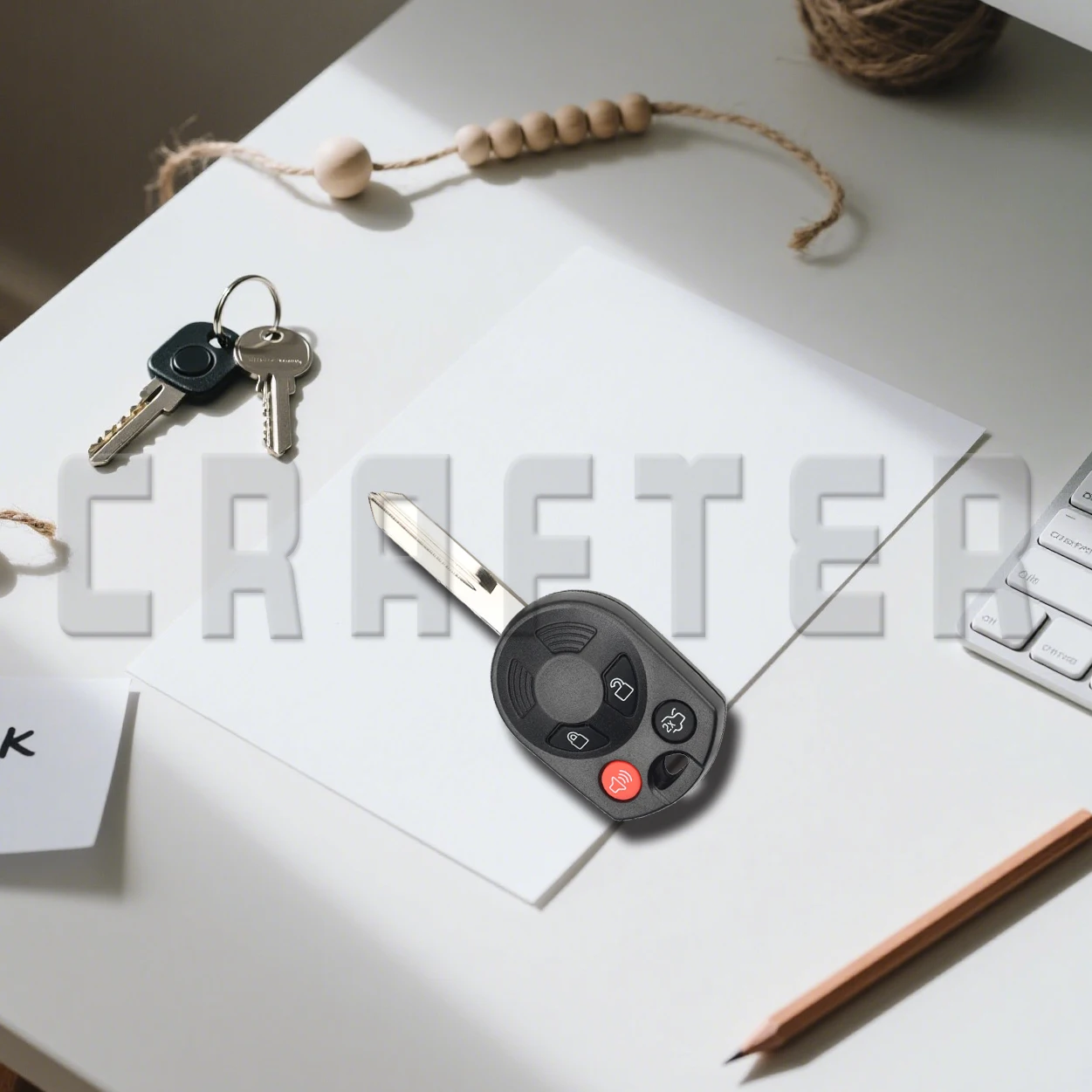 

OUCD6000022 ID4D63 315/433 МГц лезвие HU101 или FO38 удаленный ключ от автомобиля для Ford C-Max Edge Escape Focus Lincoln Key Crafters