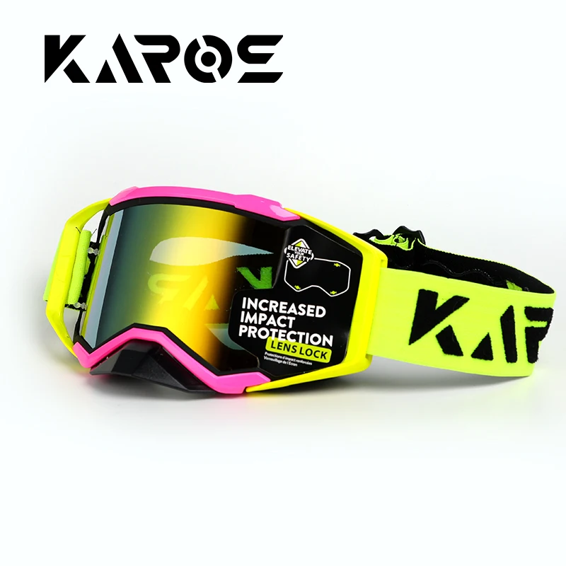 AliExpress karos Karos Men's Motocross Riding Goggles Motorcycle Off-road Helmet Sunglasses Ski Sports MX Racing Glasses Dirt Bike Accessories