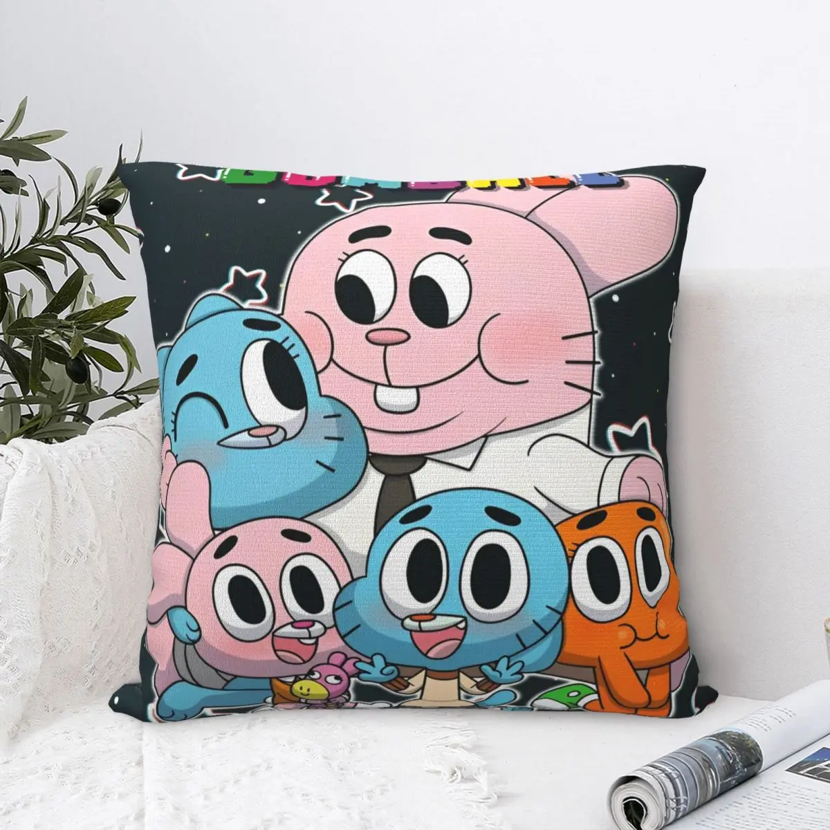 Gumballs Gaming Pillow Case Cushion Covers Creative Zippered Decor Pillowcover for Home 45*45cm