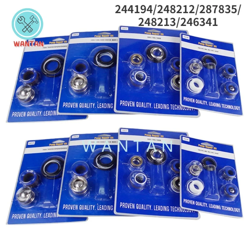 Airless Sprayers Pump Repair Kit Seal Gasket 244194/248212/287835/248213/246341 for 395 695 960 833 1095 Filter Pump