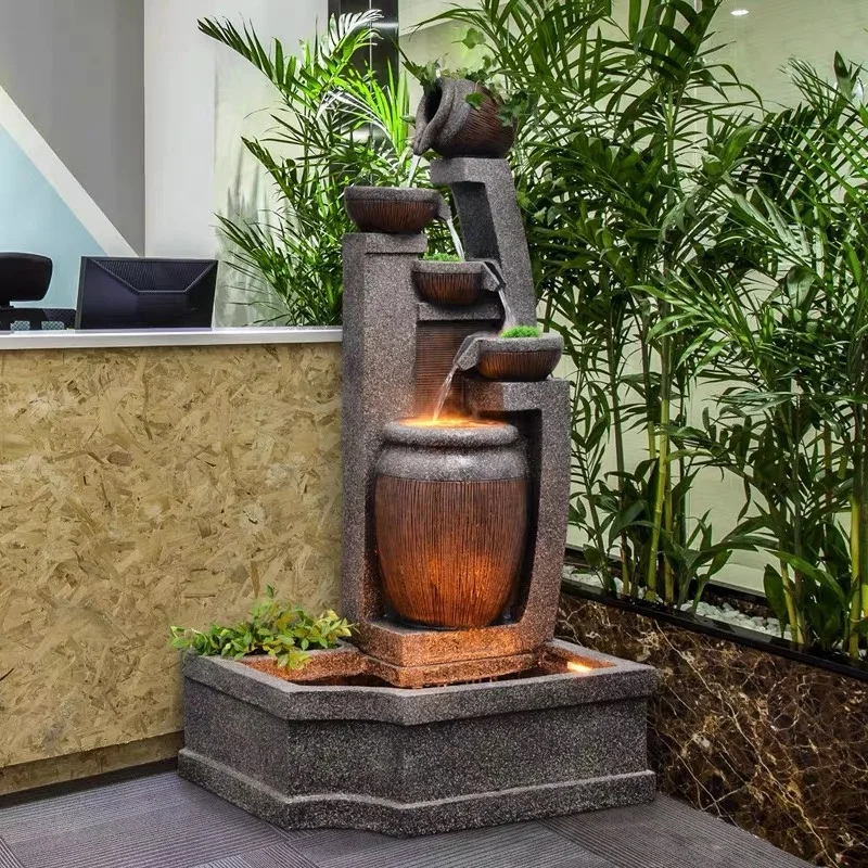 Indoor/Outdoor Acrylic Stone Garden Fountain Waterfall Wall For House And Garden