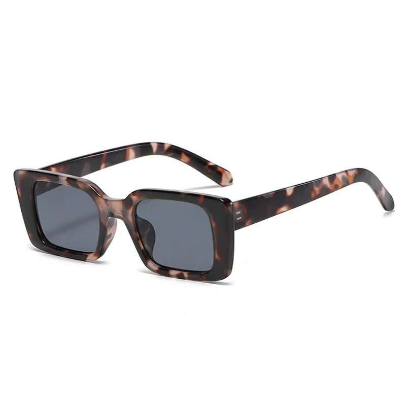 Vintage Square Sunglasses Woman Brand Designer Retro Leopard Sun Glasses Female Fashion Gradient Rectangle Shades Oculos