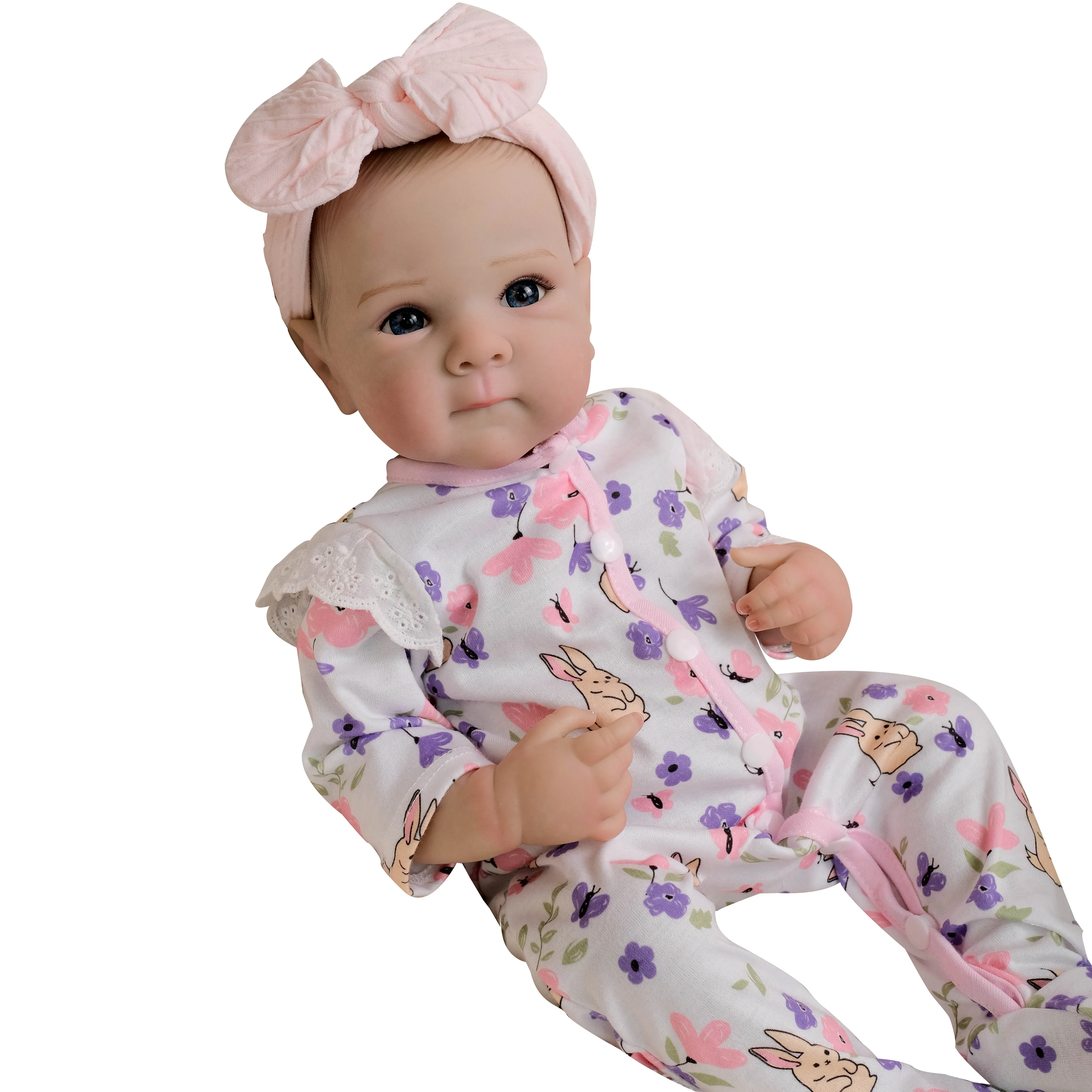 

Кукла-реборн Бетти 19 дюймов - полностью виниловое тело, реалистичный новорожденный малыш, 3D многослойная роспись кожи, ручная роспись волос