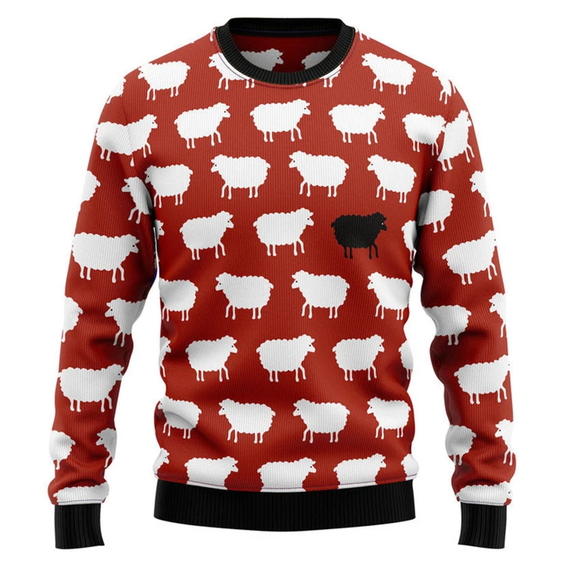 Delicious Pizza Cat Sweatshirt Men Fashion 3d Printing Funny Christmas Sweater Pullover Crew Neck Festival Gifts Hoodies Kid Top