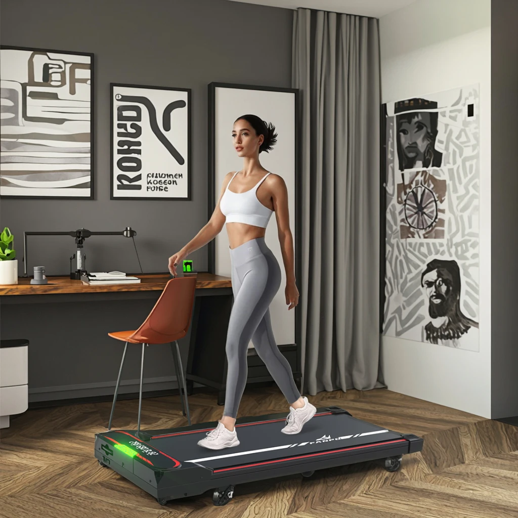 

Портативный стол для домашнего офиса, складная электрическая беговая дорожка, светодиодный экран, новое обновление, пульт дистанционного управления