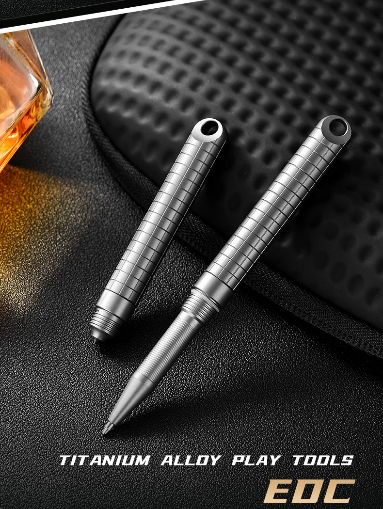 

Titanium Bolt Action Pen,Mini Ballpoint Pen, Durable EDC Pen for Outdoor, Working, Writing, Special Gifts