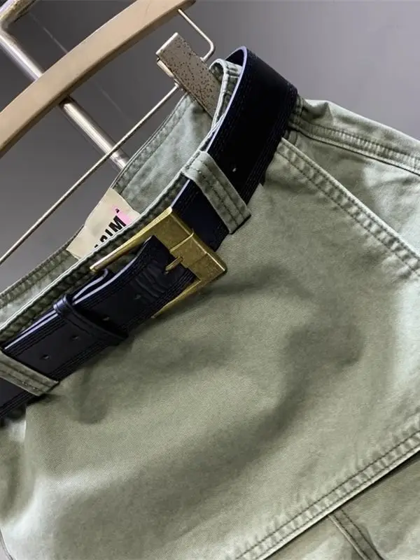 Retro Spice Girl Falso design in due pezzi Pantaloncini di jeans A-word Gonne Pantaloncini Pantaloni caldi da donna