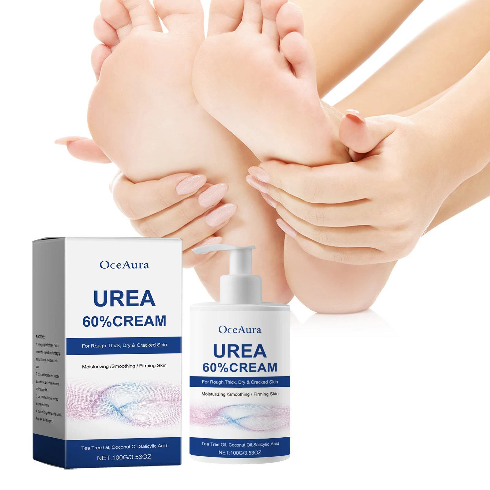 OceAura Urea Moisturize Foot Cream Repair Dry Cracked Heel Remove Calluses Dead Skin Relieve Itching Hand Foot Exfoliating Care